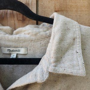 Madewell cotton flannel twill two-pocket button-up shirt size XXL